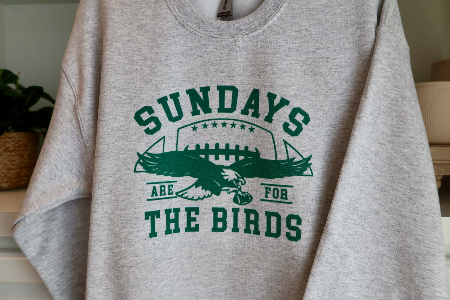 Football Sundays Crewneck- Gray