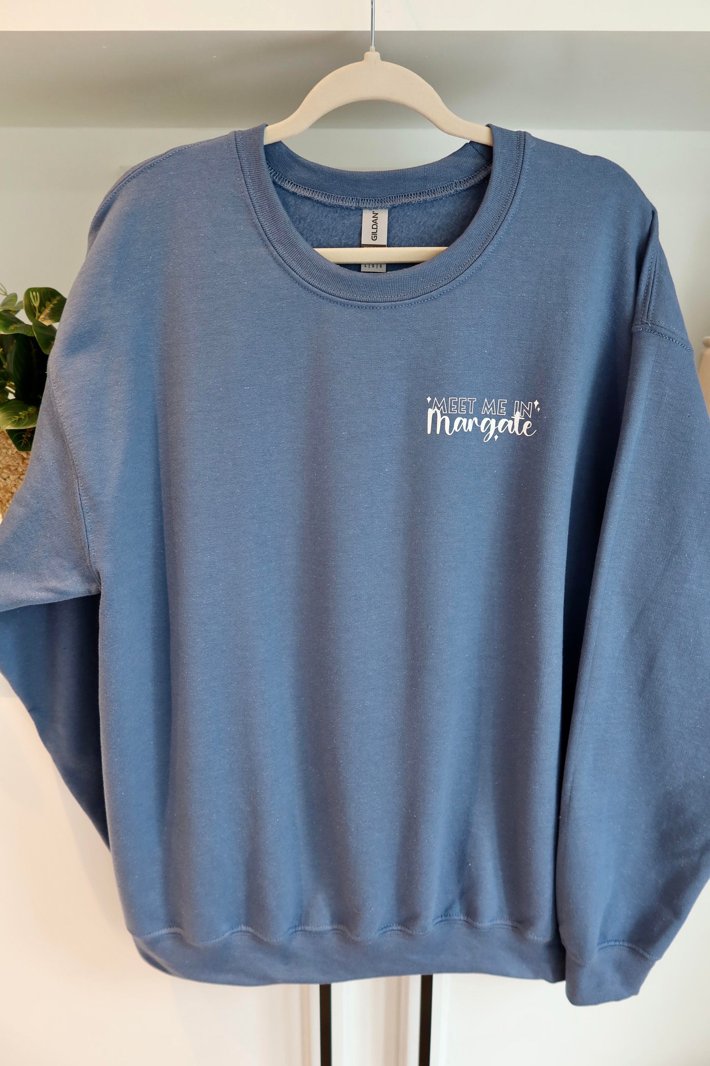 Meet me in Margate Crewneck- Blue