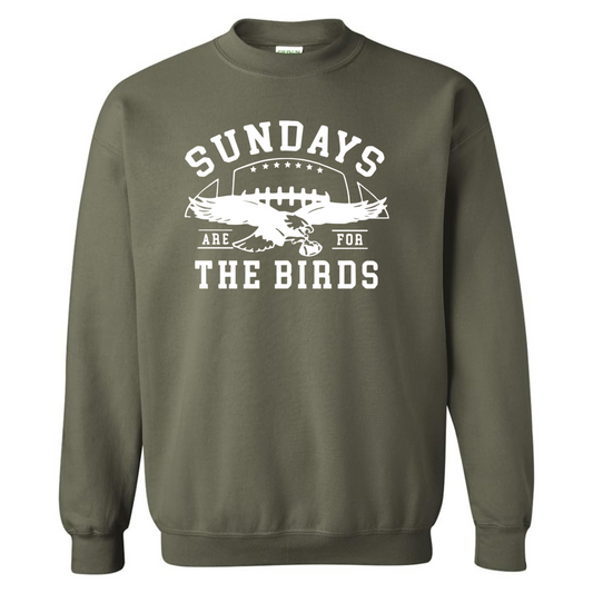 Football Sundays Crewneck- Military