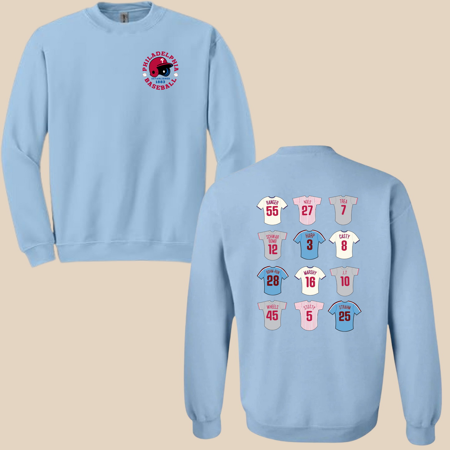 Philadelphia Baseball Team Crewneck